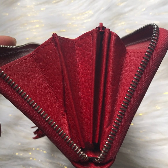 💯%Authentic GUCCI Bamboo Tassel Zip Around Wallet